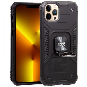 Carcaça COOL para iPhone 13 Pro Max Anel duro preto D