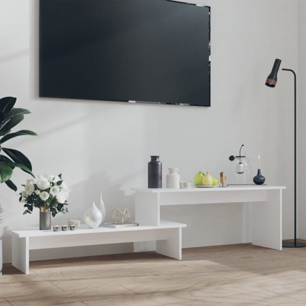 Móveis de televisão de madeira branco 180x30x43 cm D