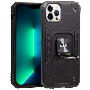 Carcaça COOL para iPhone 13 Pro anel rígido Preto D