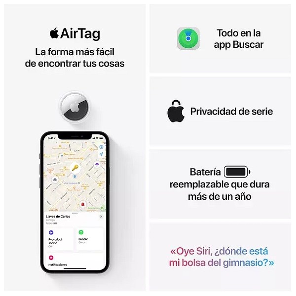 Apple AirTag 4 Pack blanco M 7