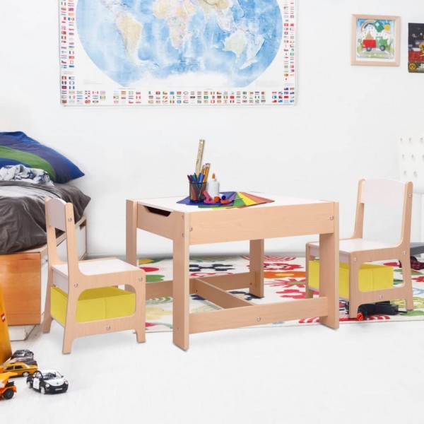 Mesa infantil com 2 cadeiras MDF D