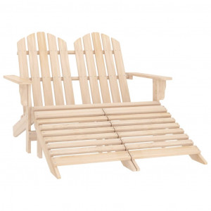 Otomana Adirondack de jardín 2 plazas madera de abeto D