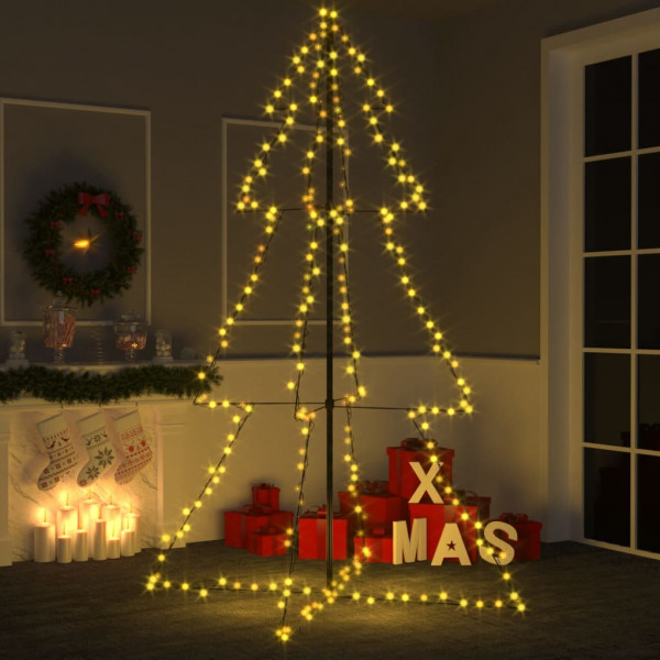 Cono árbol de Navidad de 240 LED interior y exterior 118x180 cm D