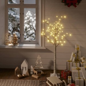 Árbol de Navidad LED blanco cálido sauce interior exterior 1.2m D