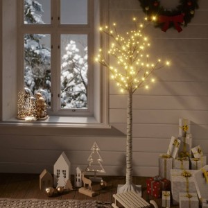 Árbol de Navidad LED blanco cálido sauce interior exterior 1.5m D