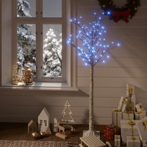 Árvore de Natal LED azul salgueiro interior e exterior 1,5 m D