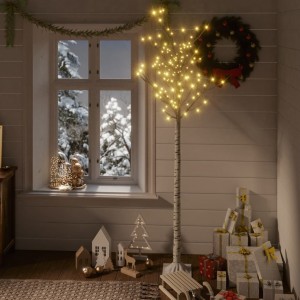 Árvore de Natal LED branco salgueiro interior exterior 1.8m D