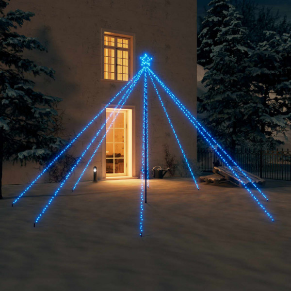 Luzes de árvore de Natal interior 576 LED azul 3.6 m D