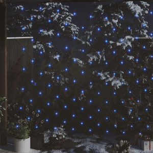 Red de luces de Navidad 204 LED azul 3x2 m interior/exterior D