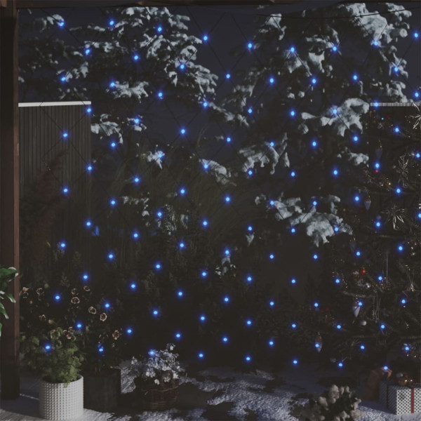 Rede de luzes de Natal 306 LEDs azuis 3x3 m interior/exterior D