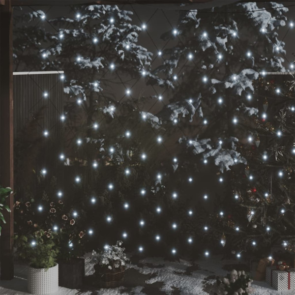 Rede de luzes Natal 544 LED branco frio 4x4m interior/exterior D