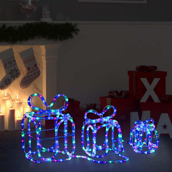 Cajas de regalo adorno navideño 180 LED interior y exterior D