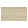 Baúl almacenaje madera contrachapada roble ahumado 84x42x46 cm - referencia  Mqm-815192