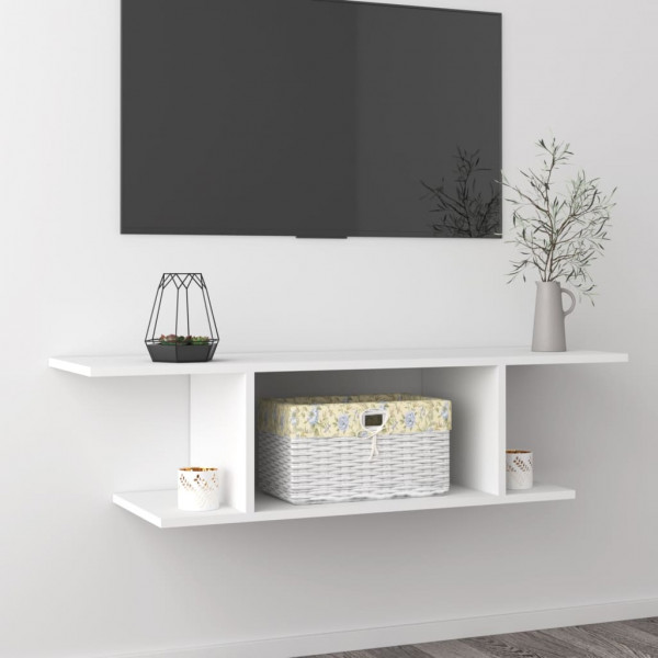 Mueble de pared para TV blanco 103x30x26.5 cm D