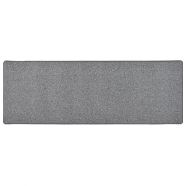 Alfombra de pasillo gris oscuro 50x150 cm D