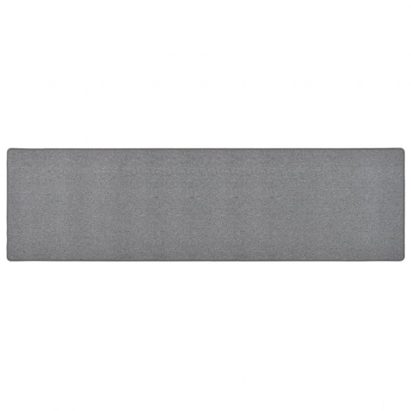 Alfombra de pasillo gris oscuro 50x200 cm D