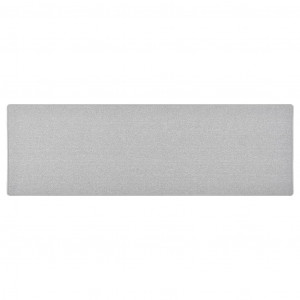 Alfombra de pasillo gris claro 80x250 cm D