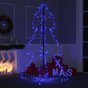 Árbol de Navidad 200 luces LED interior y exterior 98x150 cm D
