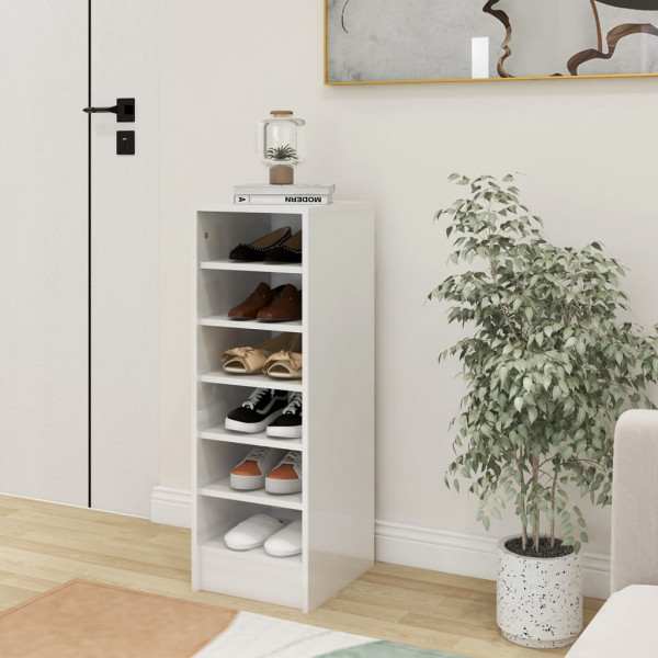 Mobiliário calçado madeira contraplacada branco brilho 31.5x35x90cm D