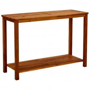 Mesa consola de jardín madera maciza de acacia 110x40x75 cm D