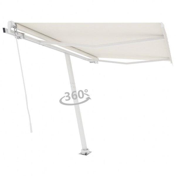 Toldo retrátil manual creme 300x250 cm D