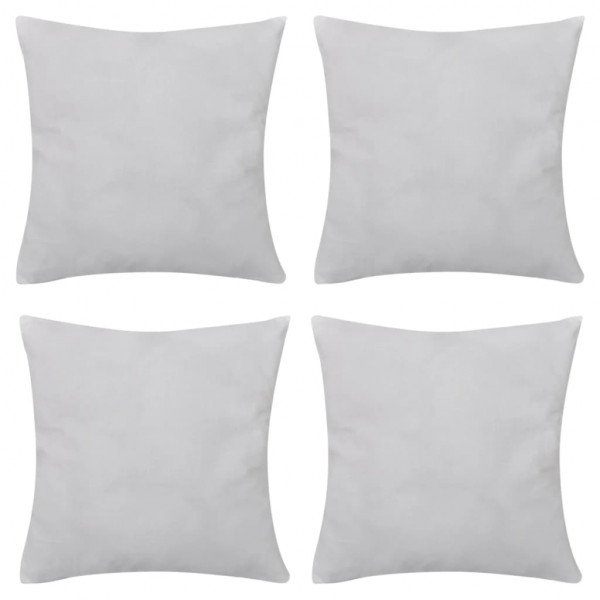 4 capas brancas para almofadas de algodão. 50 x 50 cm D