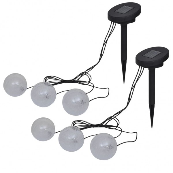 Lâmpadas flutuantes de LED para piscina 6 unidades D