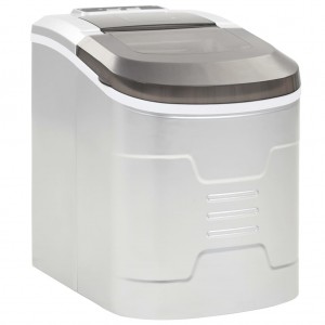 Máquina para hacer cubitos de hielo 2.4 L 15 kg / 24 h plateado D