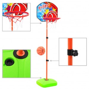 Cesta e bola de basquete para crianças D