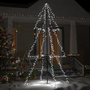 Árbol de Navidad 300 luces LED interior y exterior 120x220 cm D
