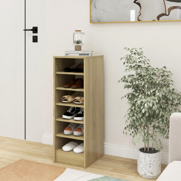 Mobiliário calçado madeira contraplacada carvalho Sonoma 31.5x35x90 cm D