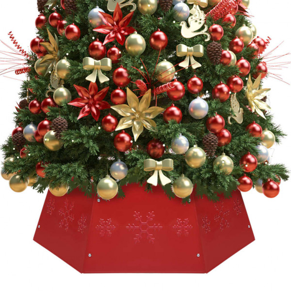 Falda del árbol de Navidad roja Ø68x25 cm D