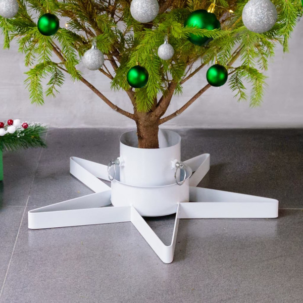 Soporte para árbol de Navidad blanco 47x47x13.5 cm D