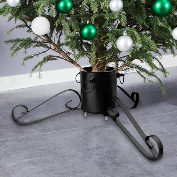 Suporte para árvore de Natal preta 58x58x21 cm D