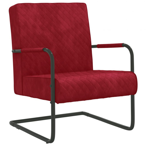 Silla voladiza terciopelo vino tinto Silla voladiza terciopelo vino tinto D