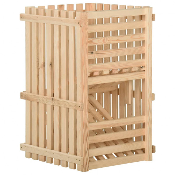 Caja para patatas madera maciza de pino 50x50x80 cm D