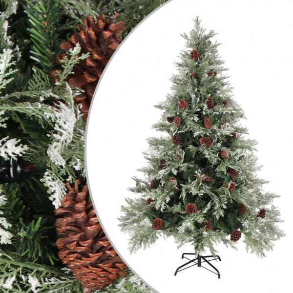 Árvore de Natal com pinheiro verde e branco PVC e PE 150 cm D