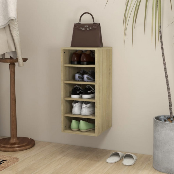 Mobiliário calçado madeira contraplacada carvalho Sonoma 31.5x35x70 cm D