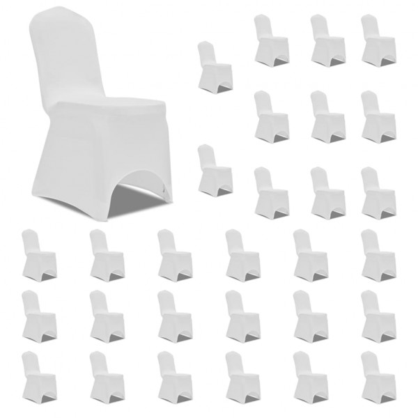 Capa elástica para cadeira branca 30 unidades D