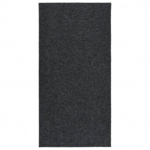 Almofada de corredor prende sujeira 100x200 cm cinza anthracite D