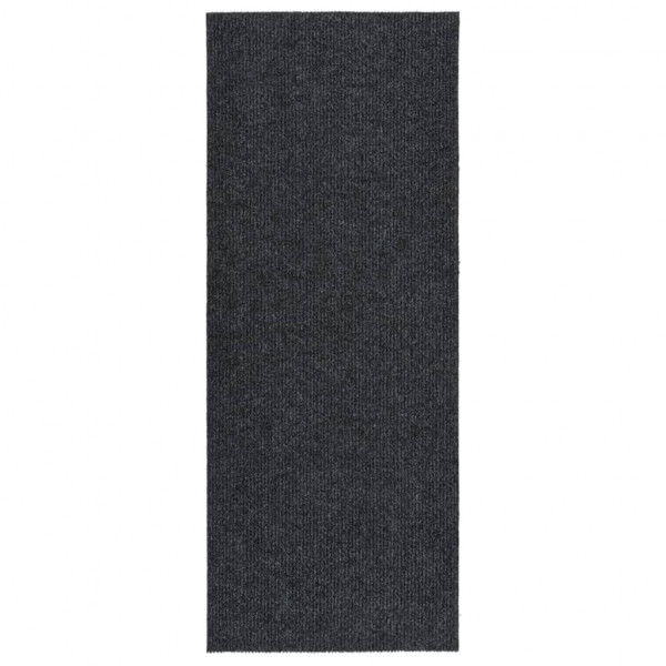 Almofada de corredor prende sujeira 100x250 cm cinza anthracite D