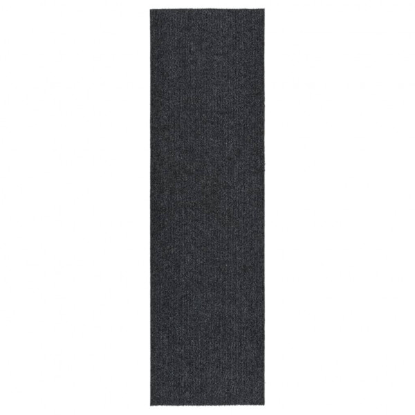 Almofada de corredor prende sujeira 100x350 cm cinza anthracite D