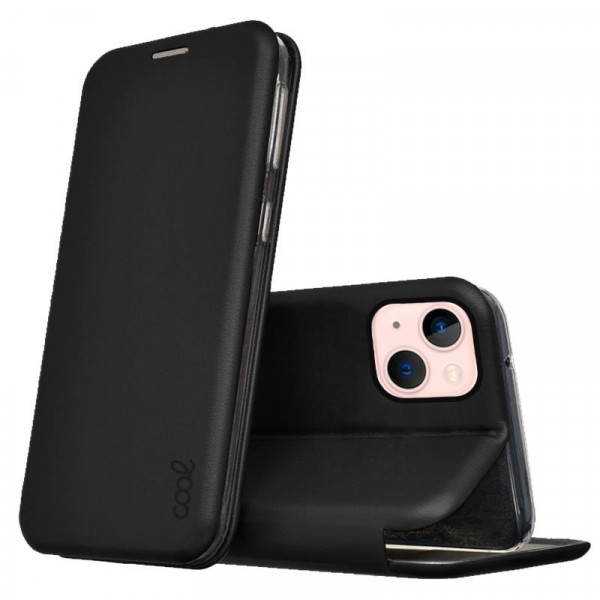 Fundação COOL Flip Cover para iPhone 13 Black Elegance D