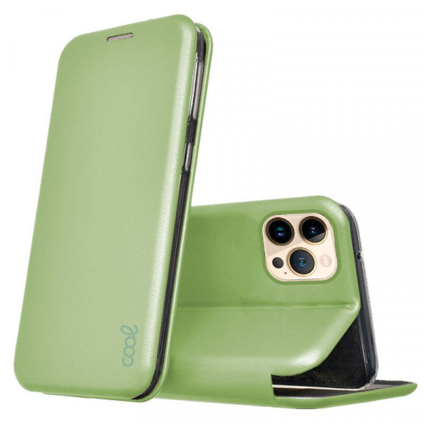 Fundação COOL Flip Cover para iPhone 13 Pro Max Pistacho de Elegância D