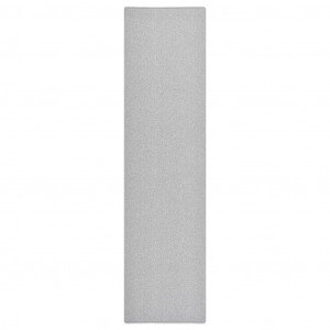 Alfombra de pasillo gris claro 80x300 cm D