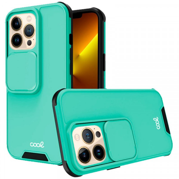 Carcaça COOL para iPhone 13 Pro Max Hard Camera Mint D