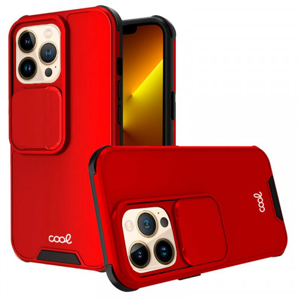 Carcasa COOL para iPhone 13 Pro Max Hard Camera Rojo D