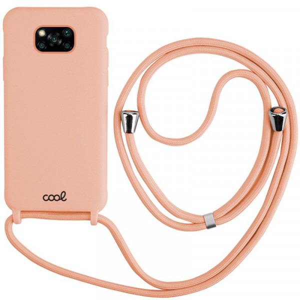 Carcaça COOL para Xiaomi Pocophone X3 / X3 Pro Cord rosa D