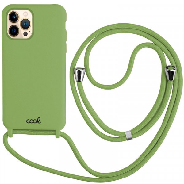 Carcasa COOL para iPhone 13 Pro Max Cordón Liso Pistacho D