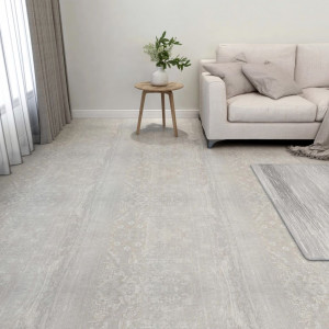 Tarimas de suelo autoadhesivas 20 uds PVC 1.86 m² gris claro D